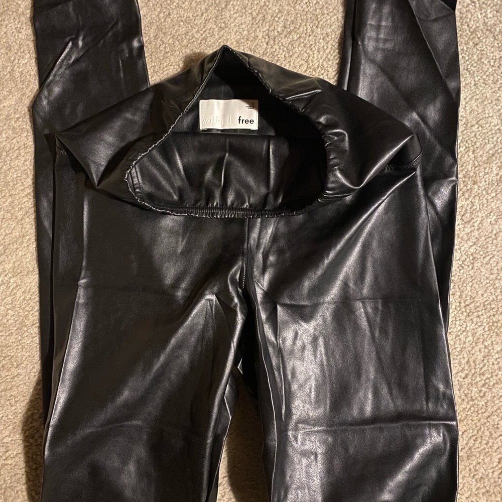 Faux leather leggings (size S) Daria pant by Wilfred from Aritzia